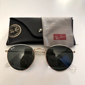 RAY BAN Round Metal Sunglasses